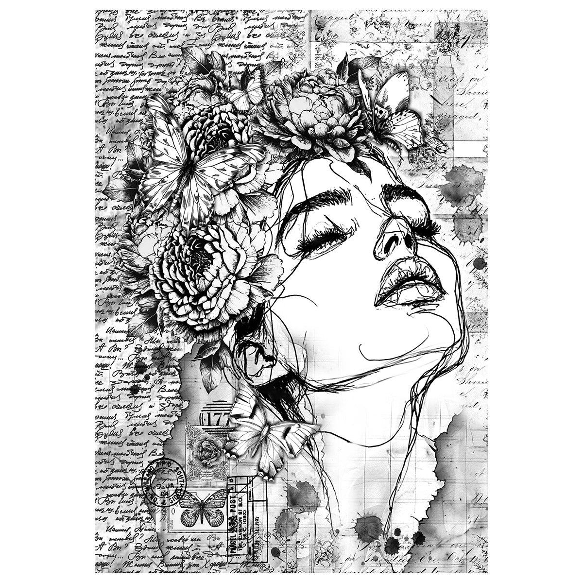 Mixed Media Rice Paper A4 Set 4/Pkg Meaningful Memories