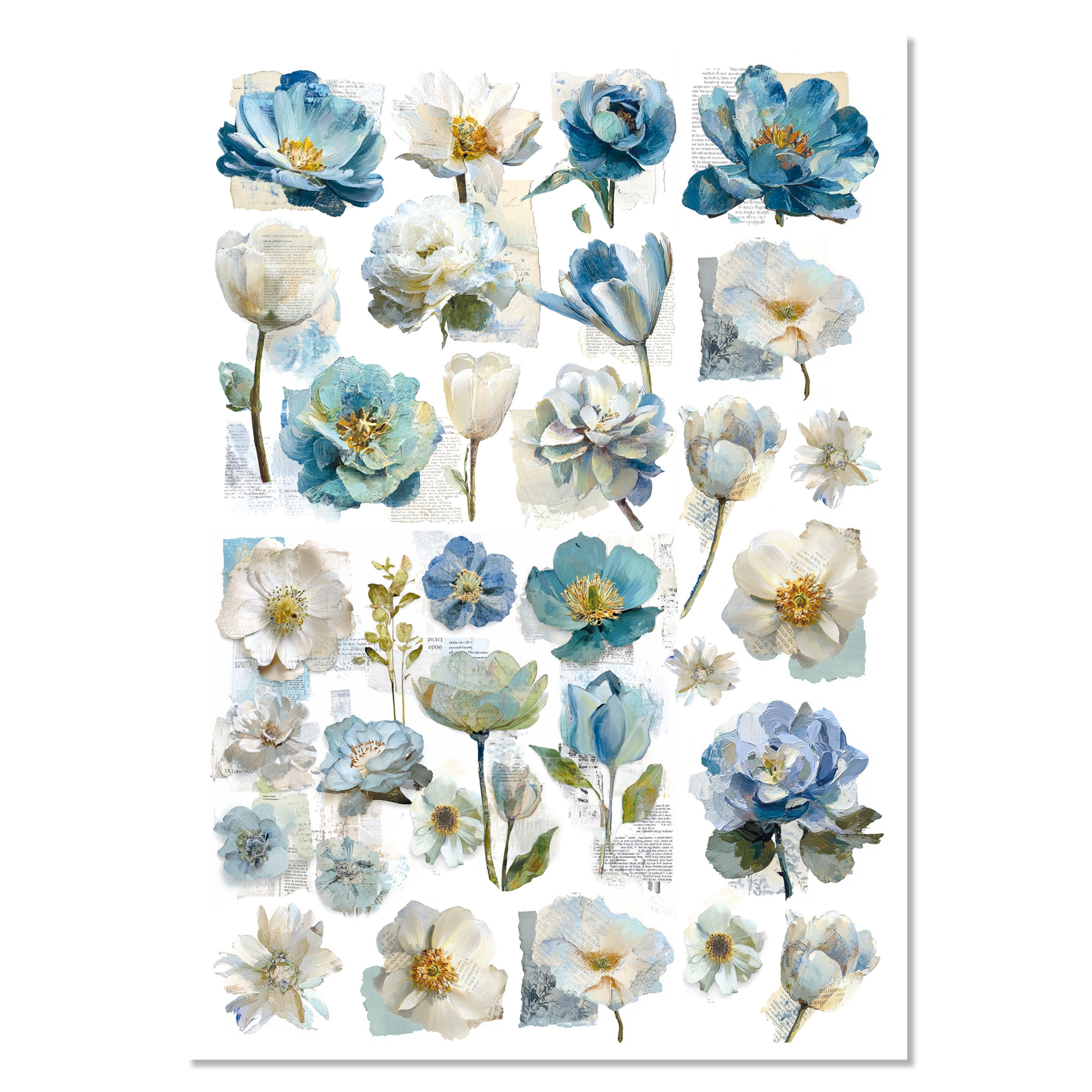 Rice Paper A4 MIXED 4/Pkg Edge of the Ocean