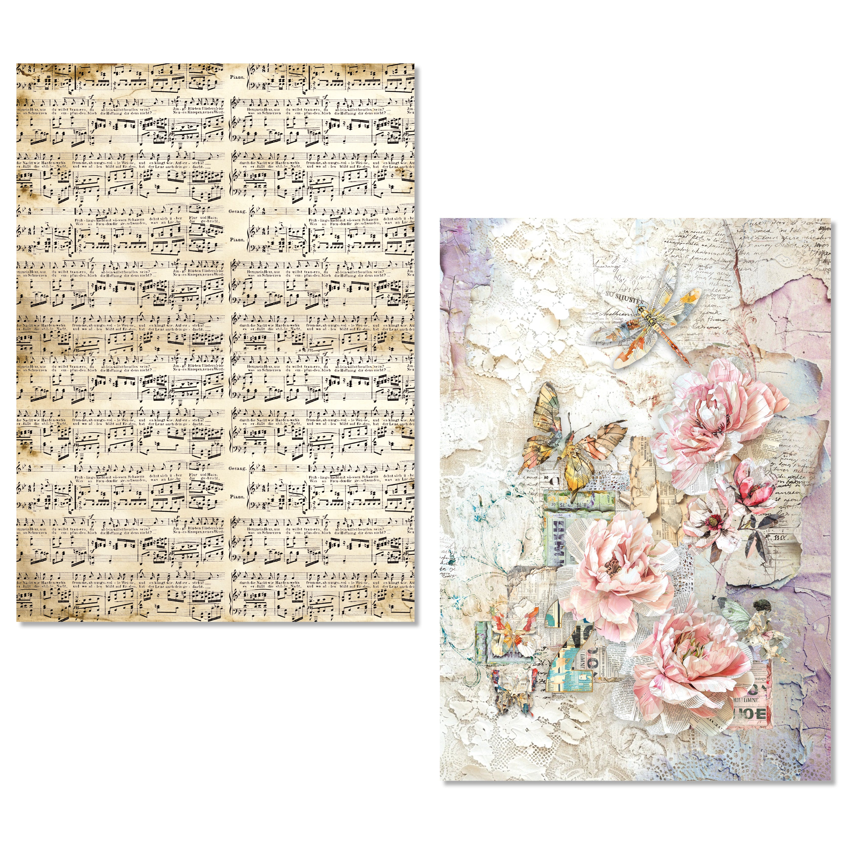Rice Paper A5 MIXED 8/Pkg The Sound of Spring