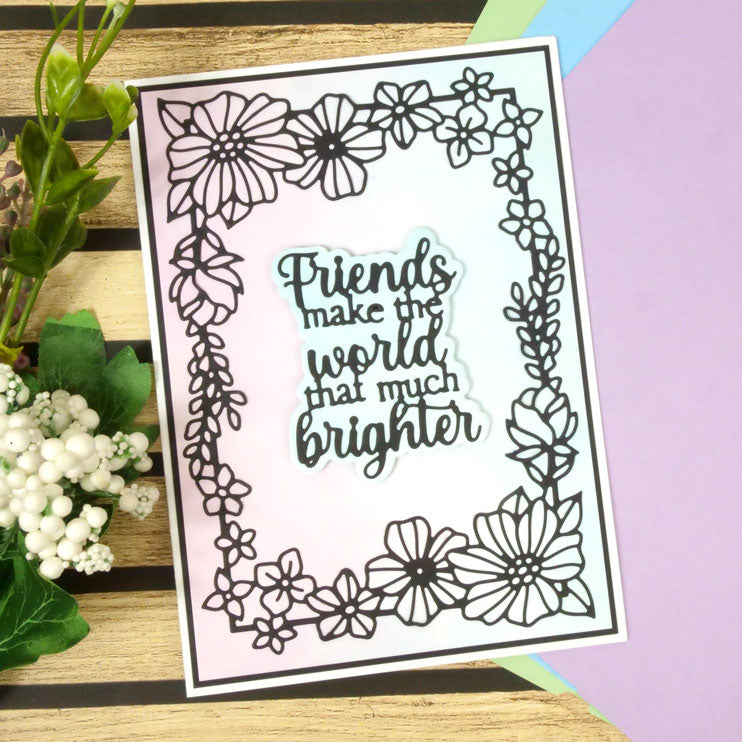 Moonstone Dies - Framed with Garden Flowers