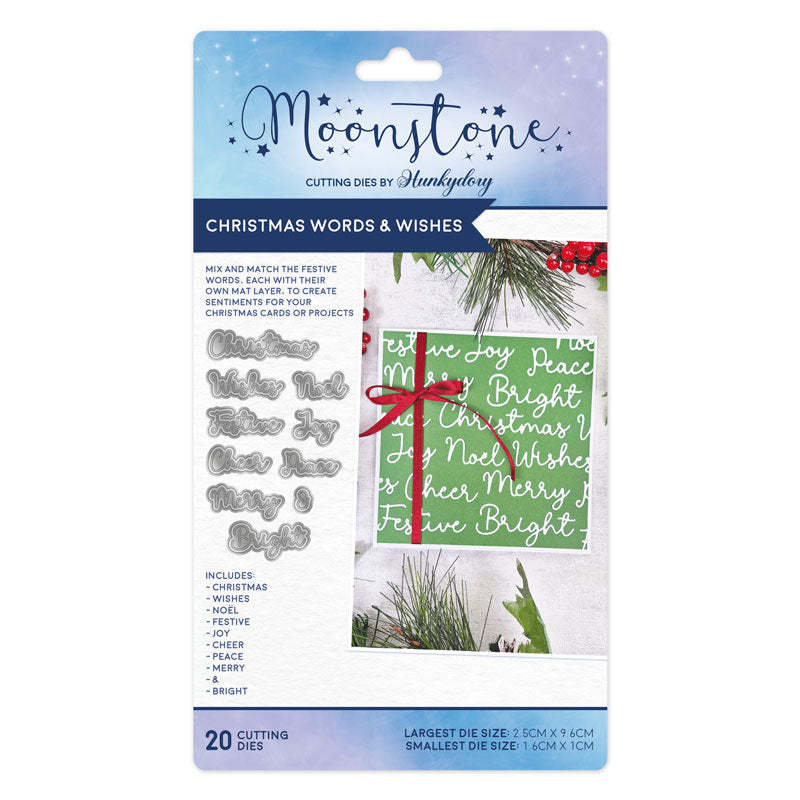 Moonstone Dies - Christmas Words & Wishes