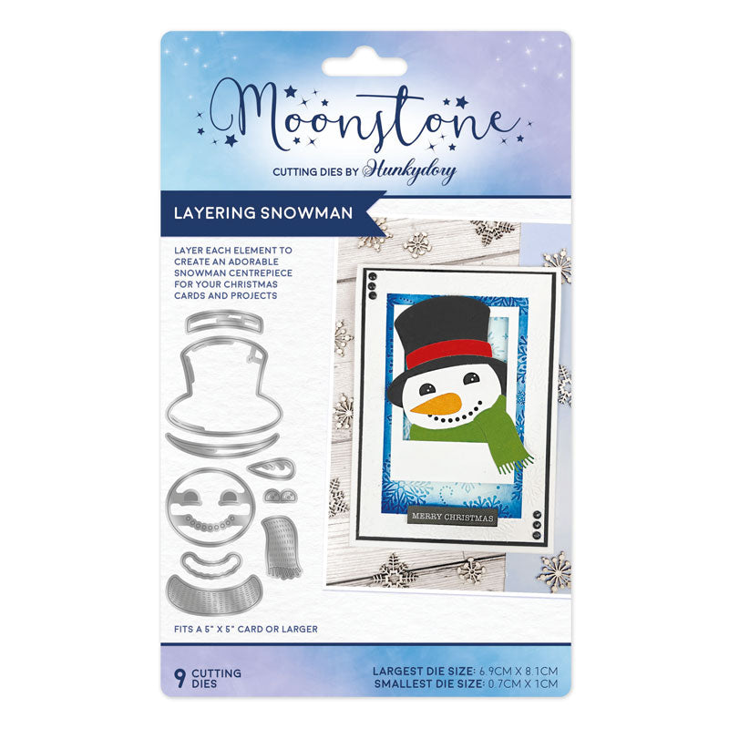 Moonstone Dies - Layering Snowman