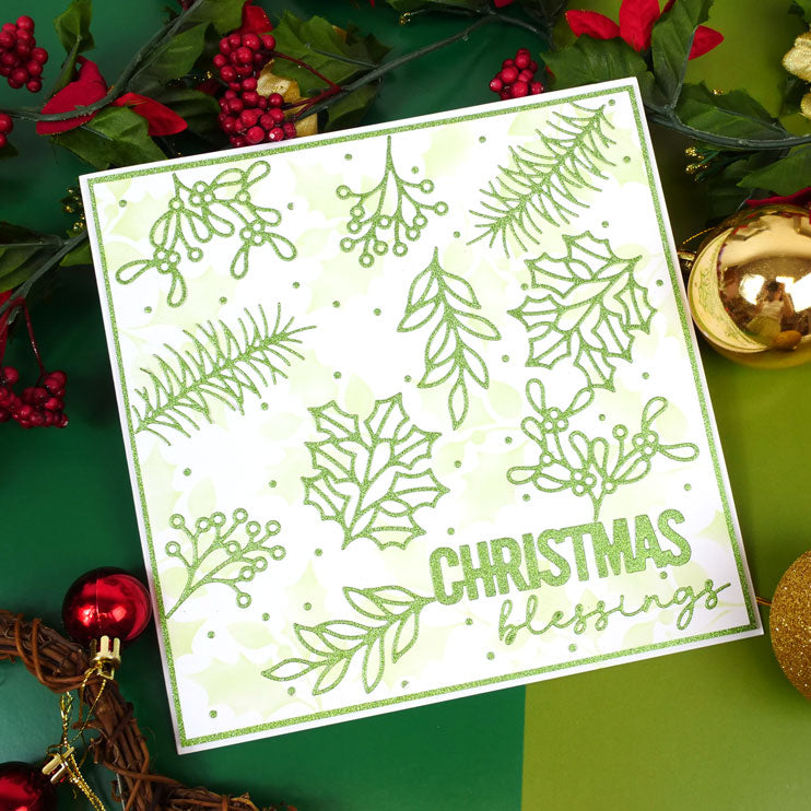 Moonstone Dies - Festive Outline Foliage