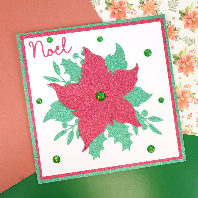 Moonstone Dies - Poinsettia & Foliage