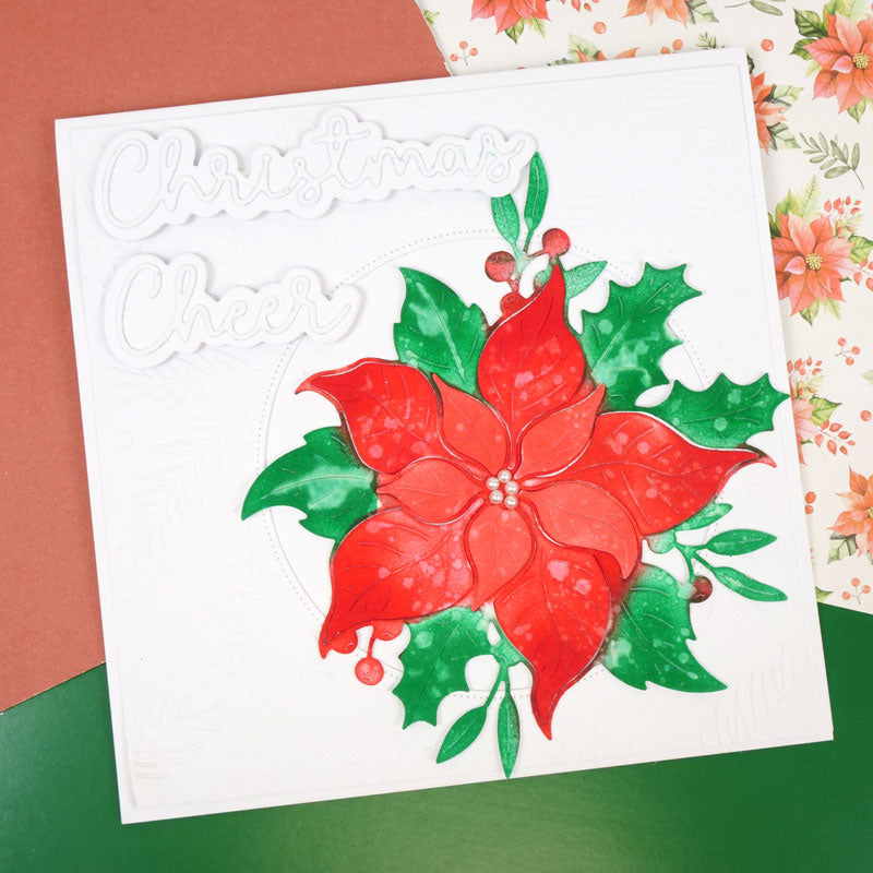 Moonstone Dies - Poinsettia & Foliage