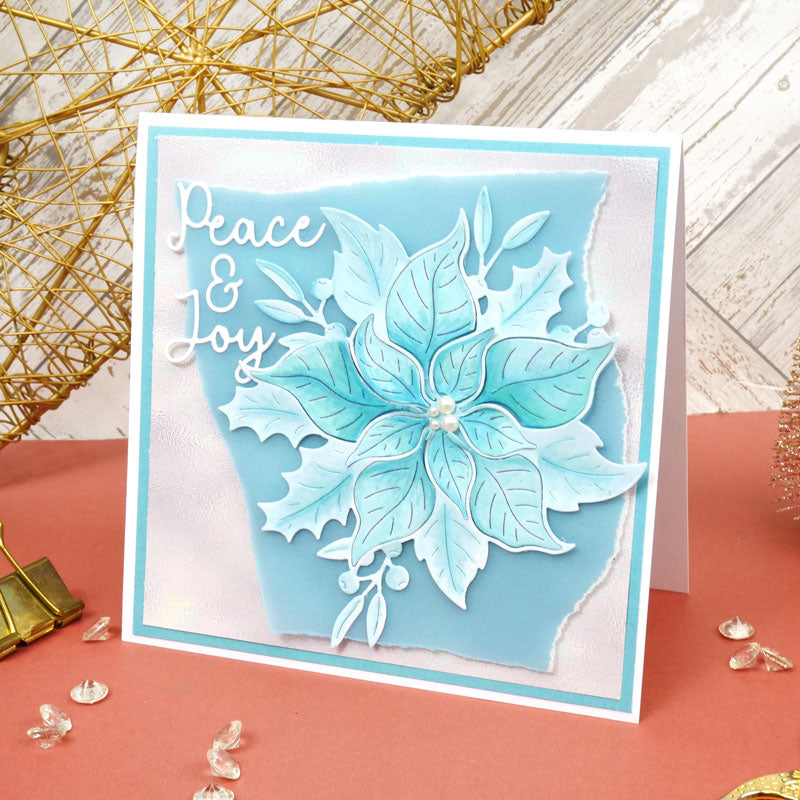 Moonstone Dies - Poinsettia & Foliage