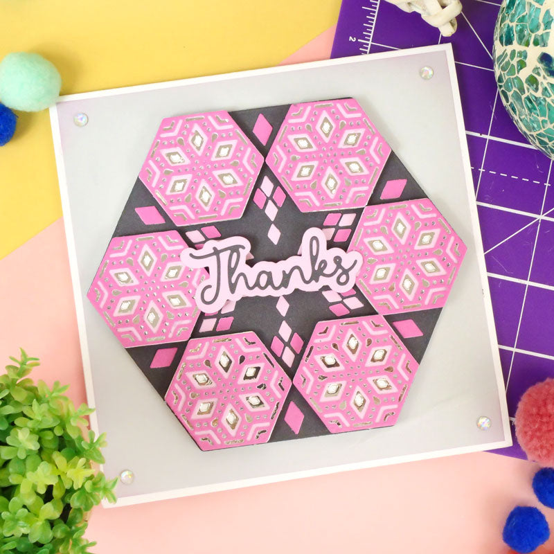 Moonstone Dies - Layering Hexagon Tile