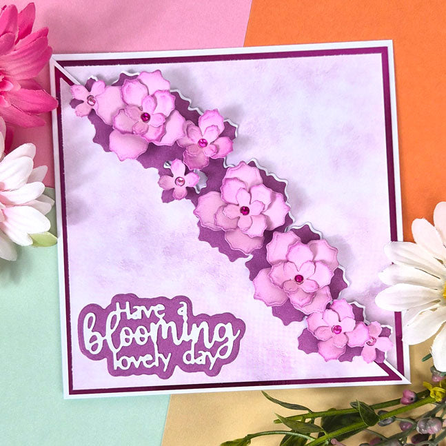 Moonstone Dies - Dimensional Flowers - Border Panel