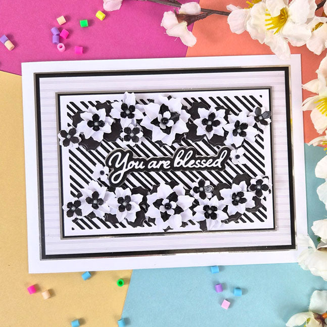 Moonstone Dies - Dimensional Flowers - Border Panel