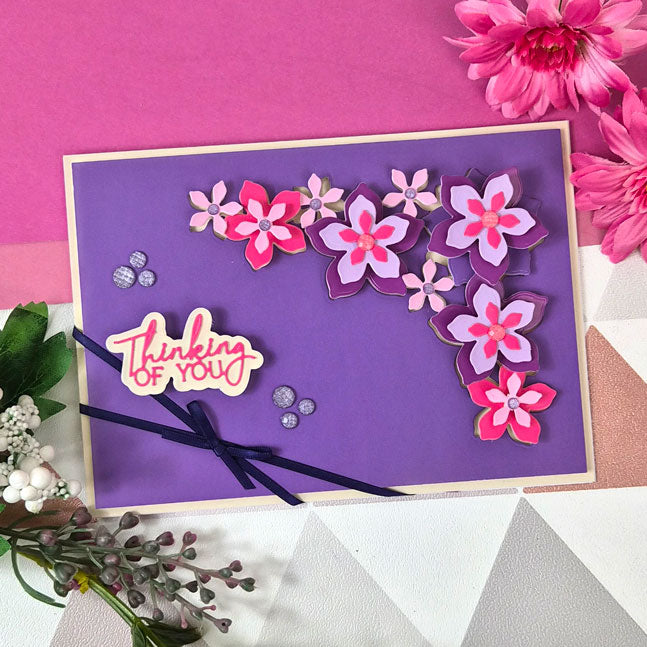 Moonstone Dies - Dimensional Flowers - Corner Panel