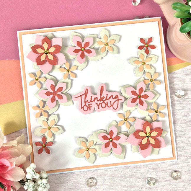 Moonstone Dies - Dimensional Flowers - Corner Panel