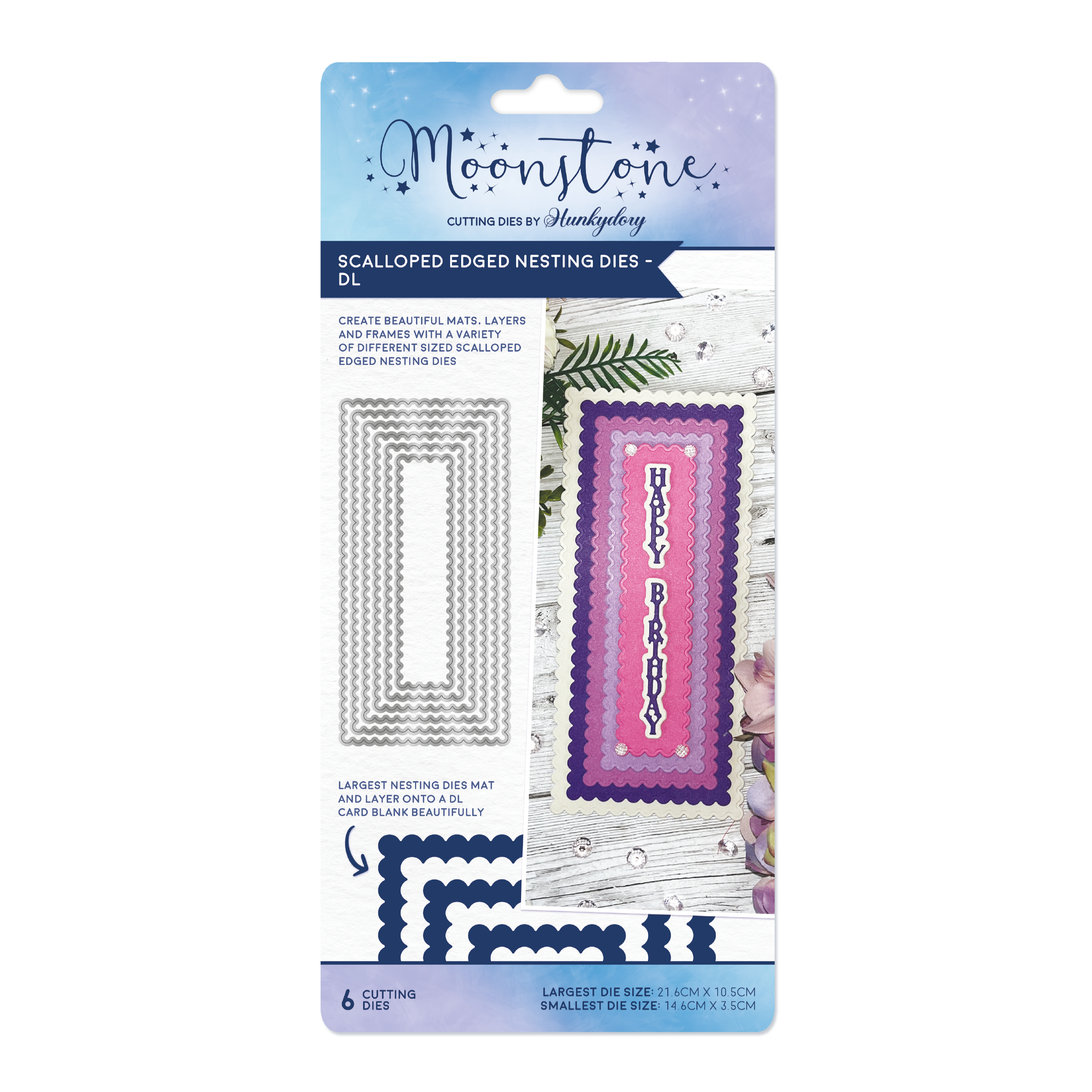 Moonstone Dies - Scalloped Edged Nesting Dies - DL