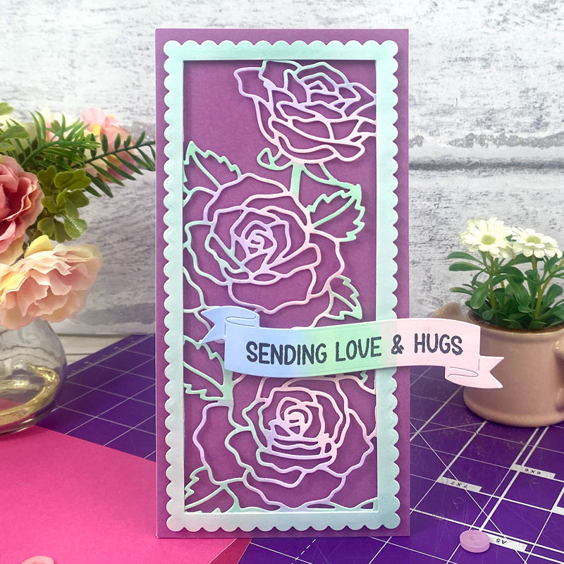 Moonstone Dies - DL Floral Panels - Roses