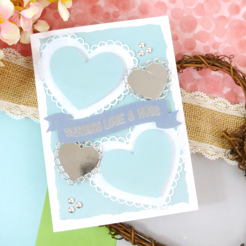 Moonstone Dies - Laced Edged Nesting Dies - Hearts