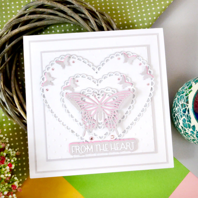 Moonstone Dies - Laced Edged Nesting Dies - Hearts