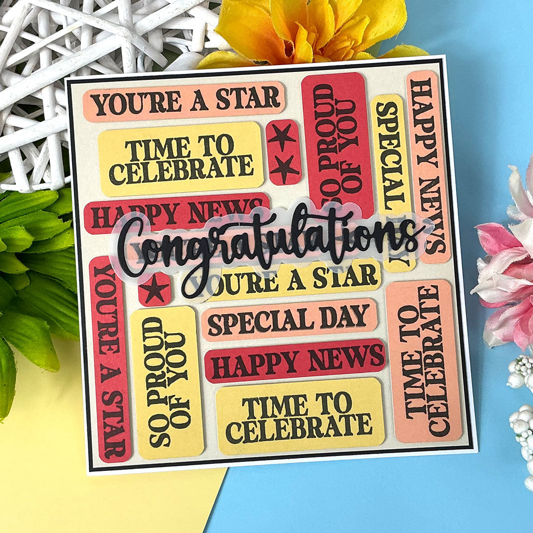Moonstone Combos - Everyday Greetings - Congratulations