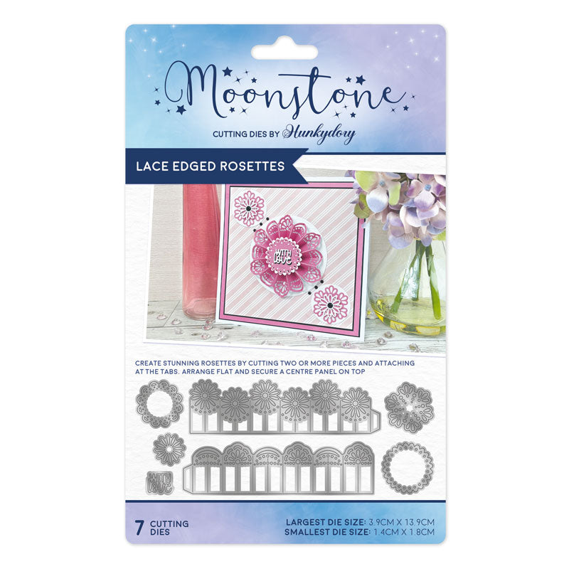 Moonstone Dies - Lace Edged Rosettes