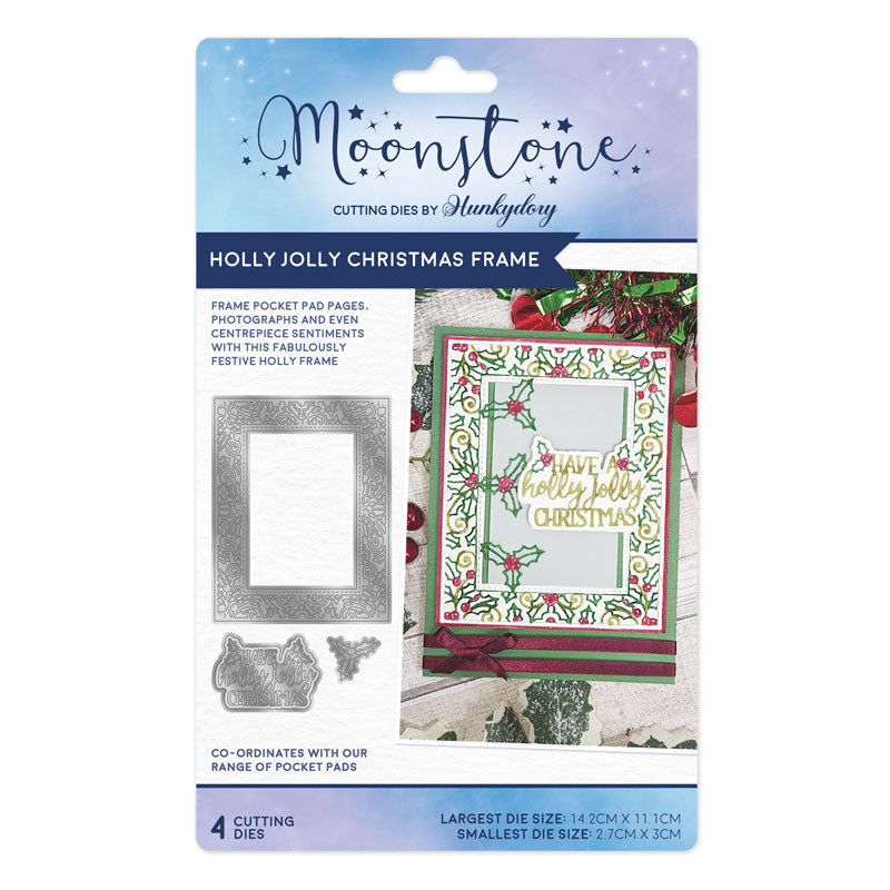 Moonstone Dies - Holly Jolly Christmas Frame