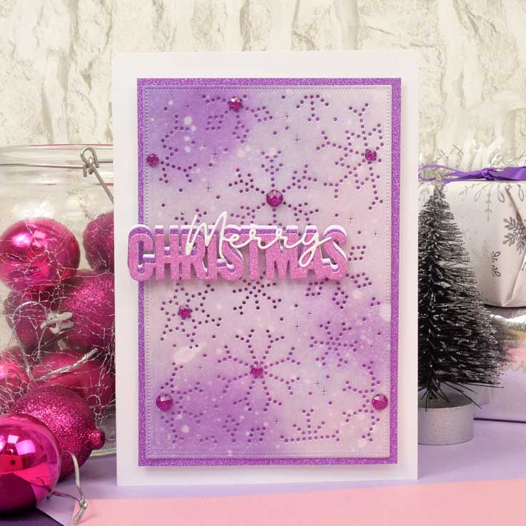 Moonstone Dies - Pierced Snowflake Background Panel