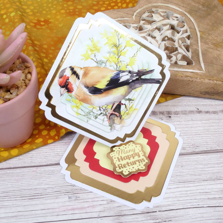 Moonstone Dies - Mini Straight Edged Nesting Dies - Ornate Corner Square