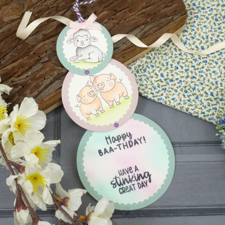 Moonstone Dies - Inverted Scalloped Nesting Dies - Circles