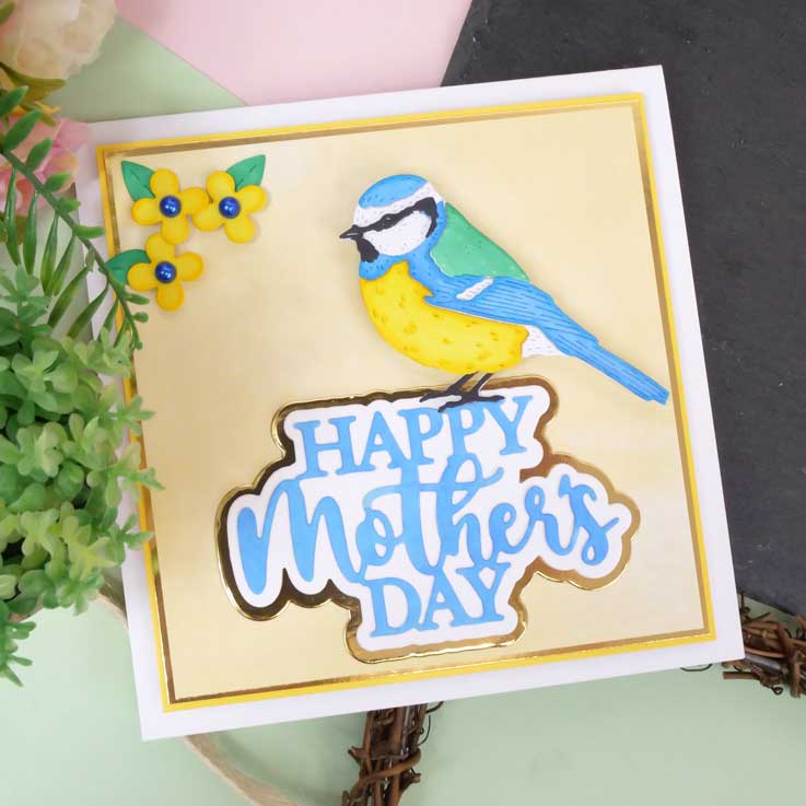 Moonstone Dies - Layering Blue Tit