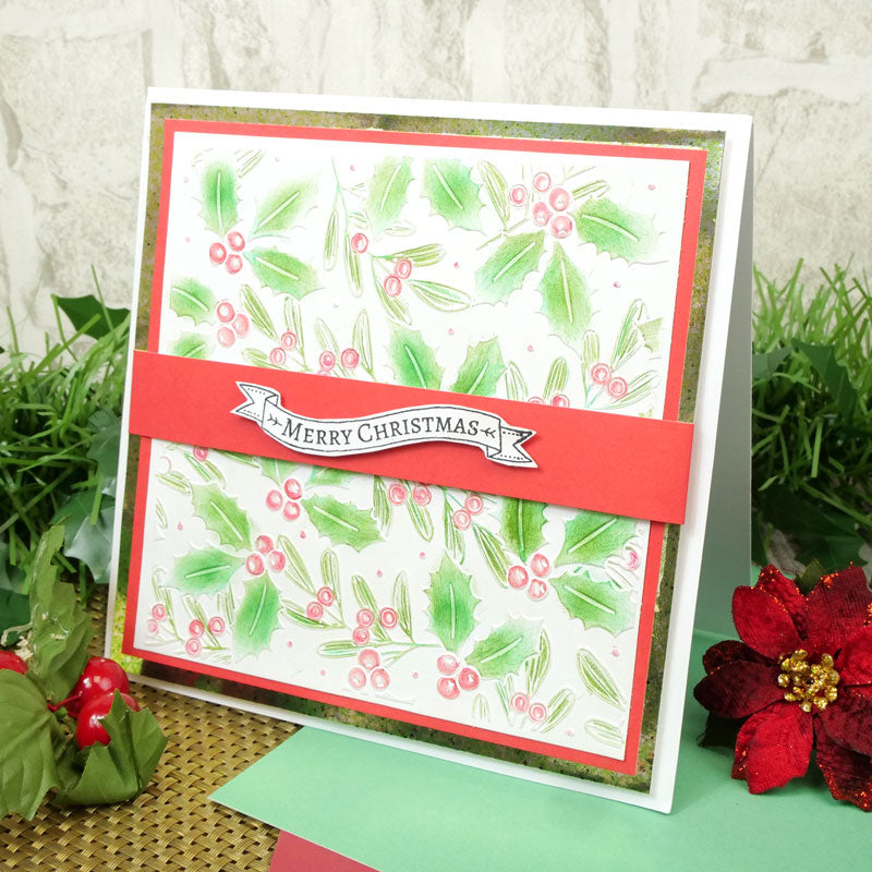 Moonstone Embossing Folders - Christmas Foliage