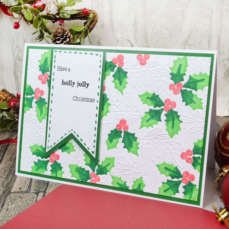 Moonstone Embossing Folders - Christmas Foliage