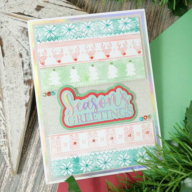 Moonstone Embossing Folders - Fabulous Fair Isle