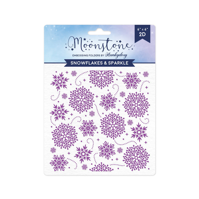 Moonstone Embossing Folders - Snowflakes & Sparkle