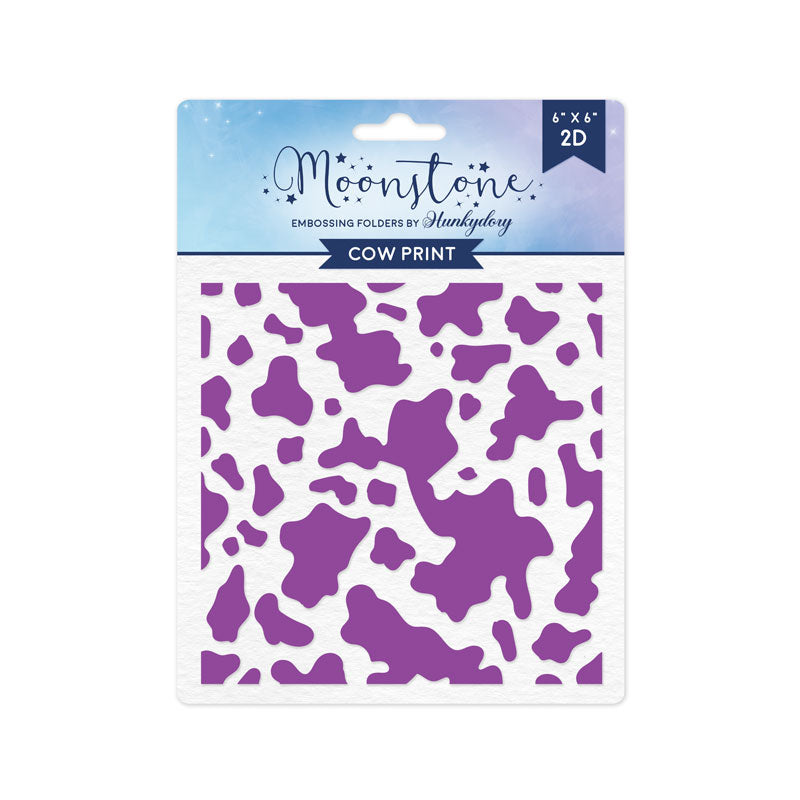 Moonstone Embossing Folders - Cow Print