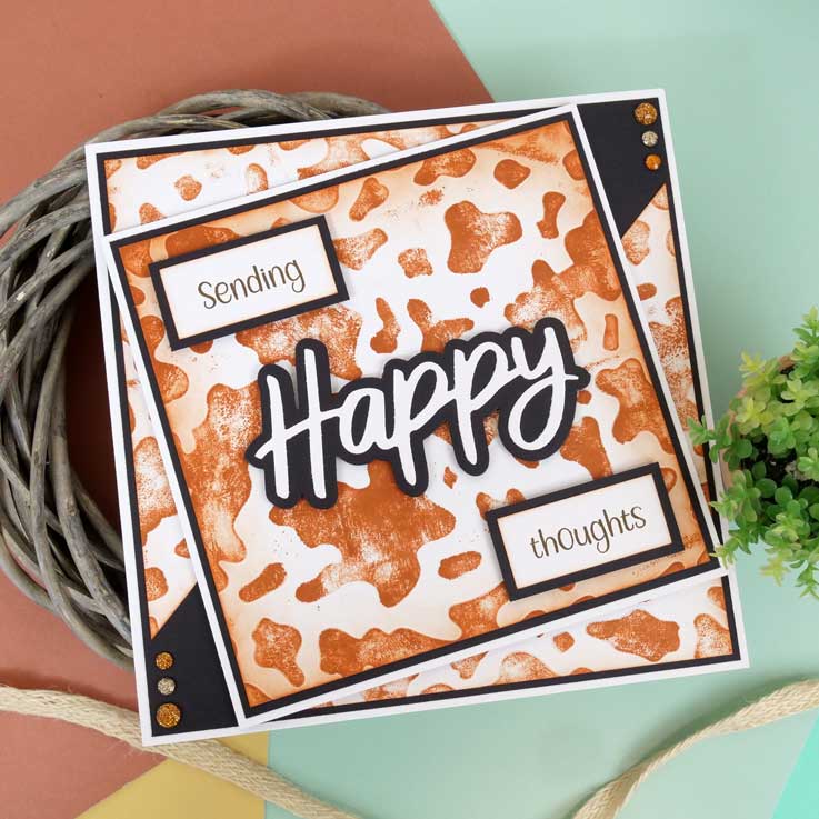 Moonstone Embossing Folders - Cow Print