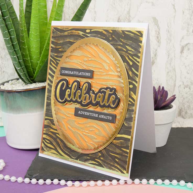 Moonstone Embossing Folders - Tiger Stripes