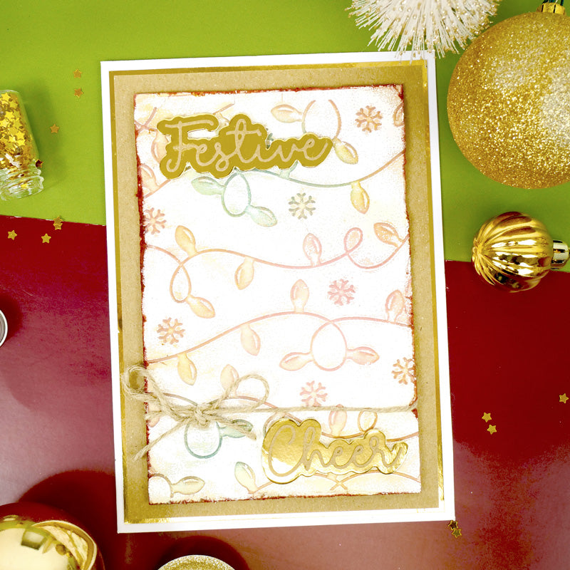 Moonstone Embossing Folders - Christmas Lights