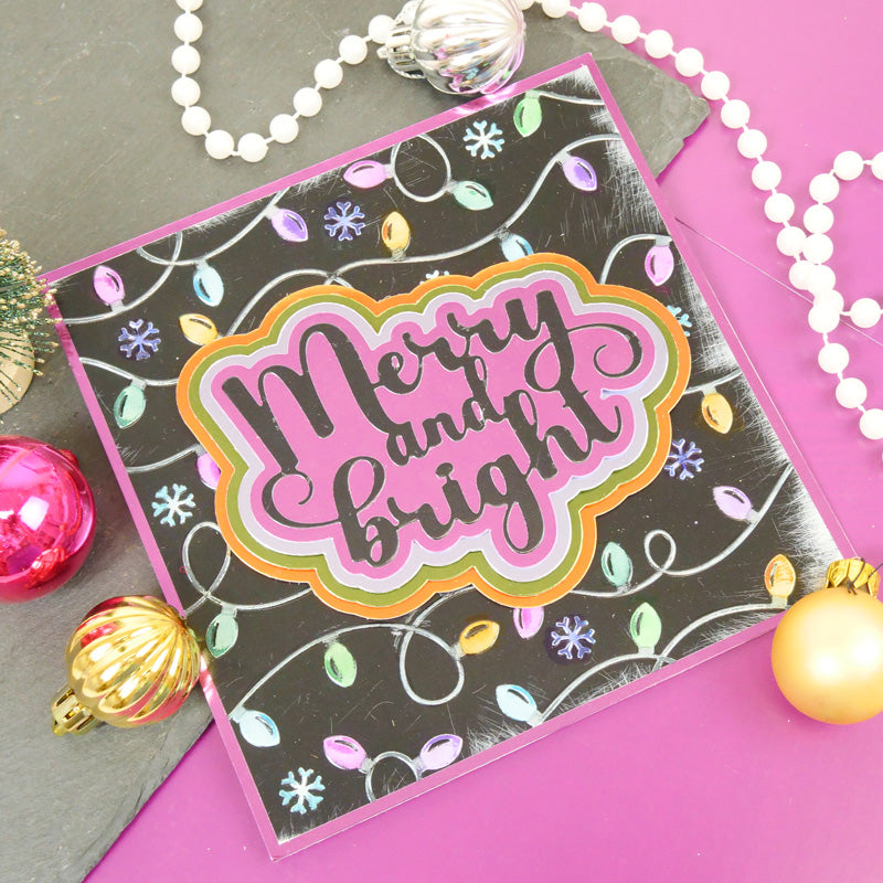 Moonstone Embossing Folders - Christmas Lights