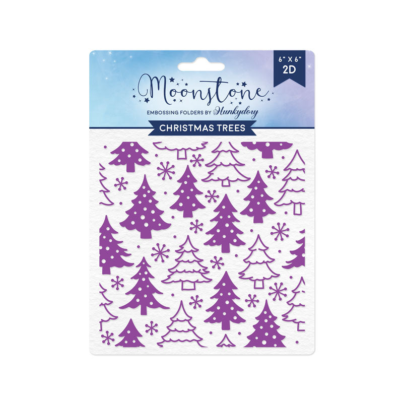 Moonstone Embossing Folders - Christmas Trees
