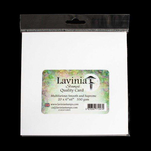 Multifarious Card - 6"x6" White 20 sheets