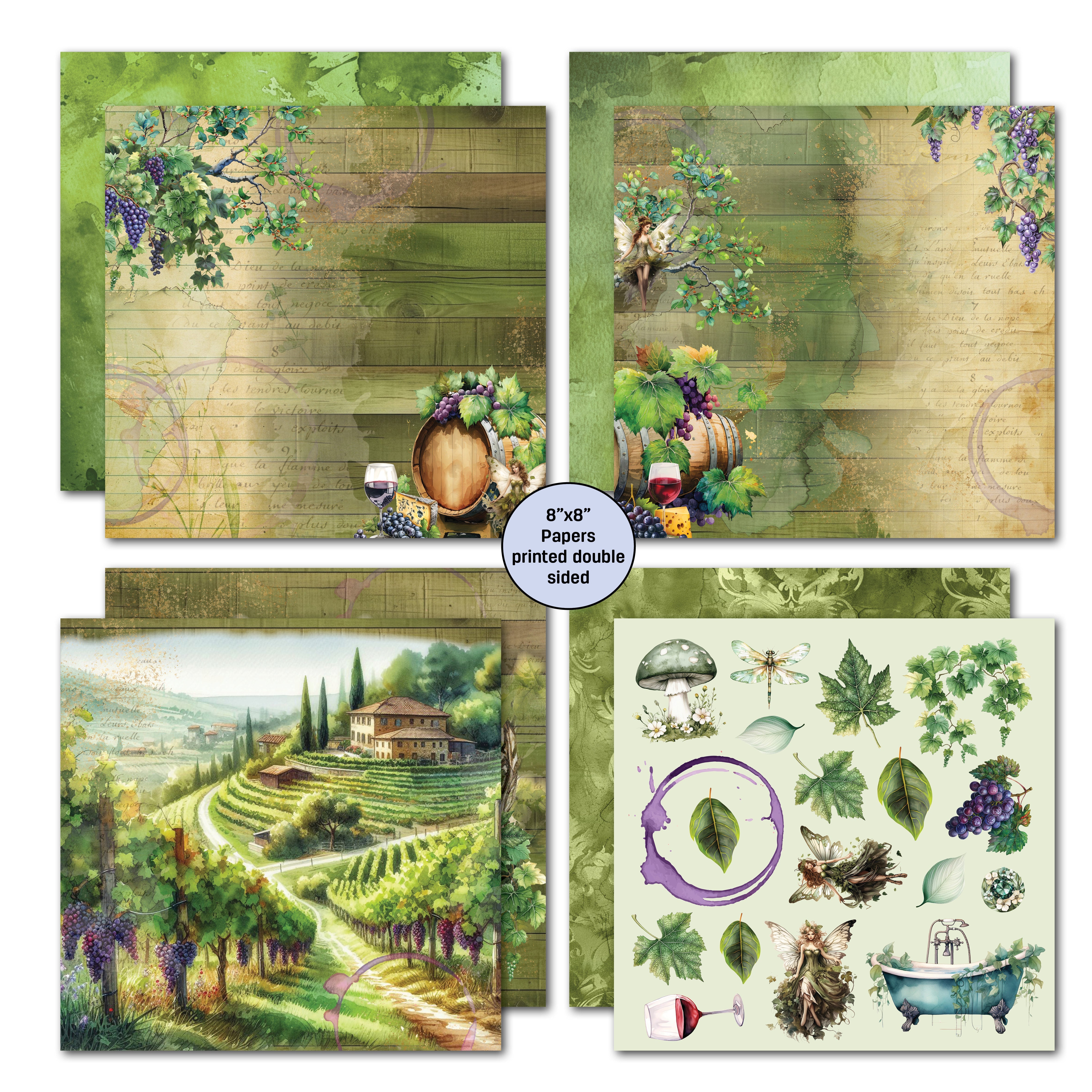 3Quarter Designs Magical Vines 8x8 Paper Pack