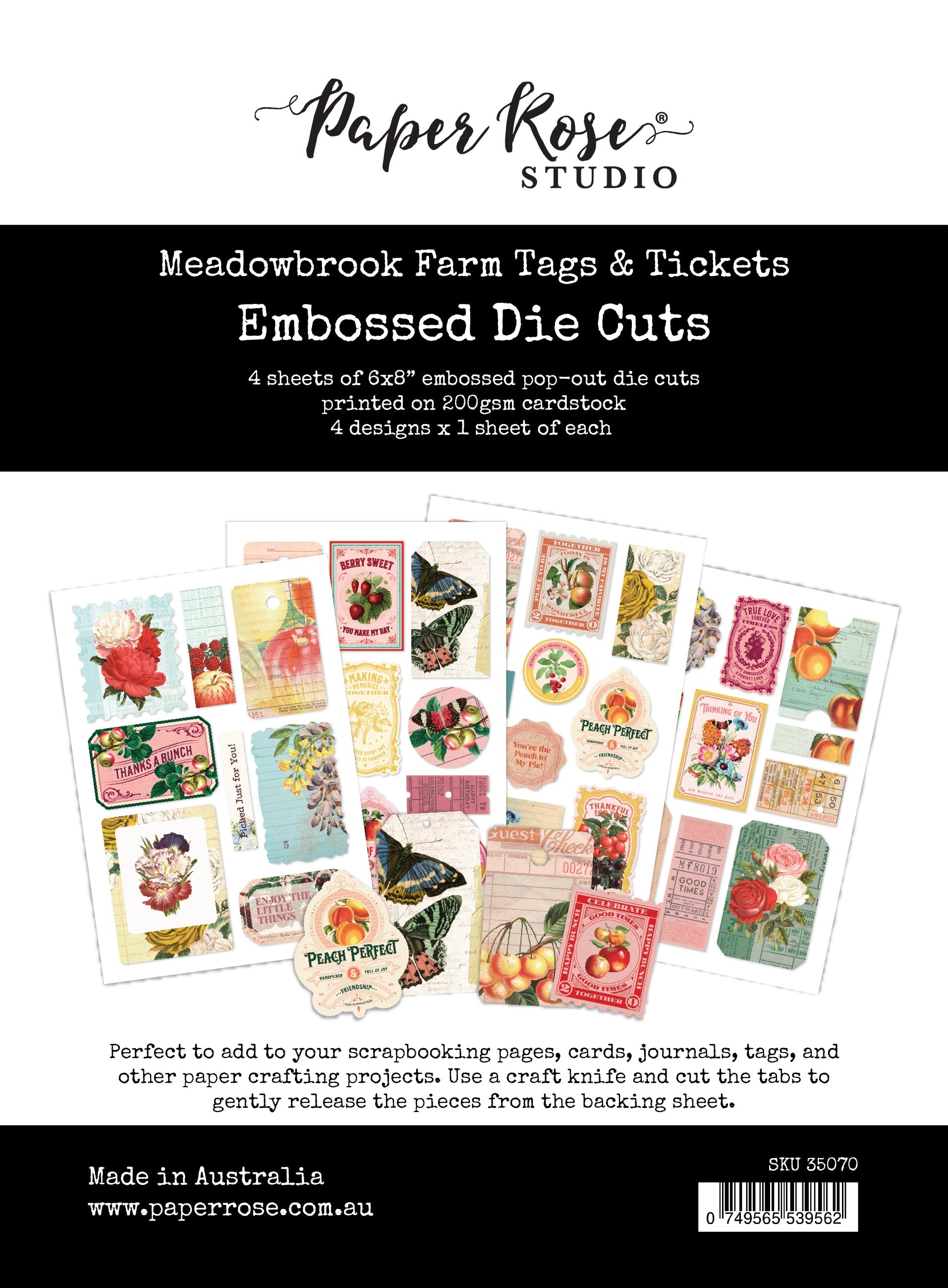 Meadowbrook Farm Tags & Tickets Embossed Die Cuts 35070