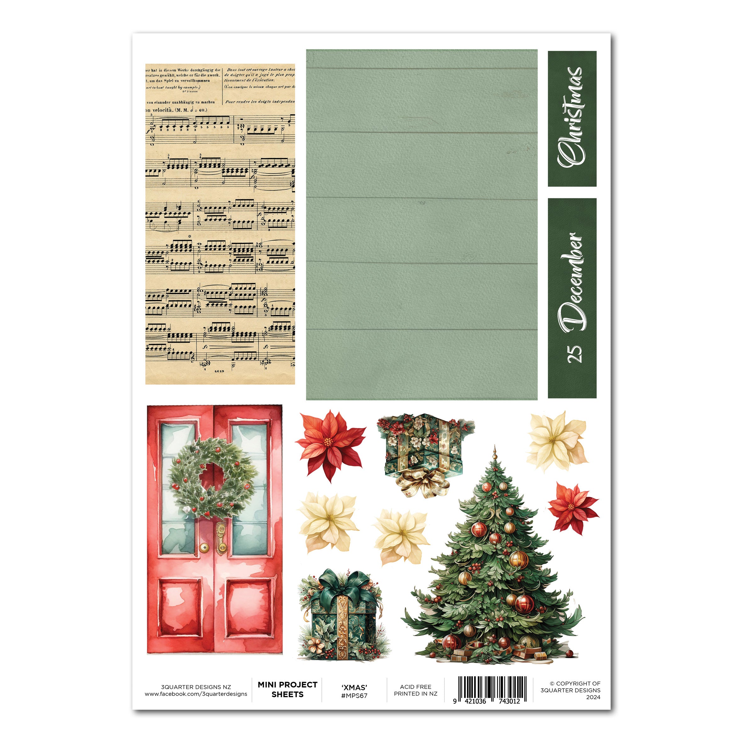 3Quarter Designs Xmas Magic - Mini Project Sheet