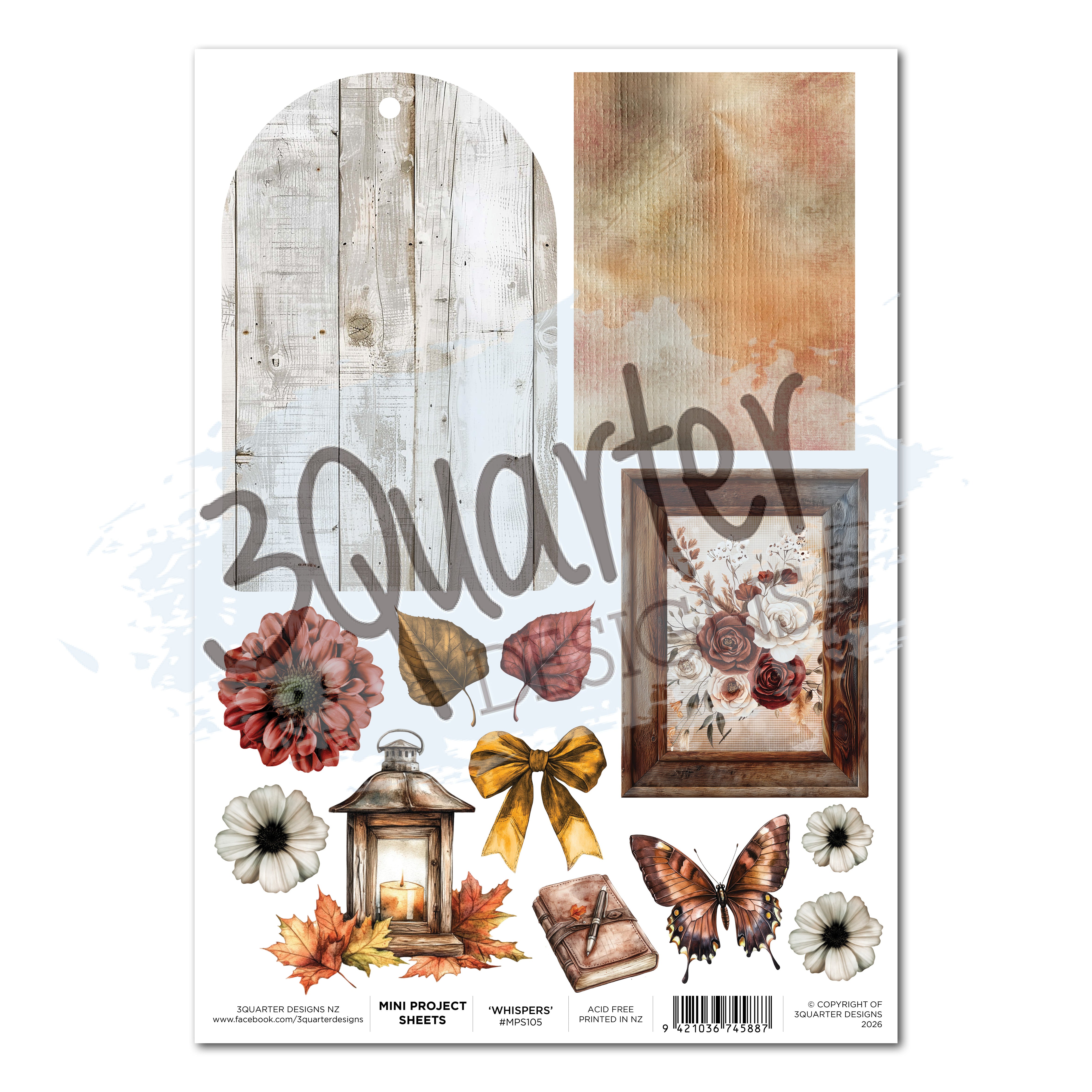 3Quarter Designs Autumn Whispers - Mini Project Sheet