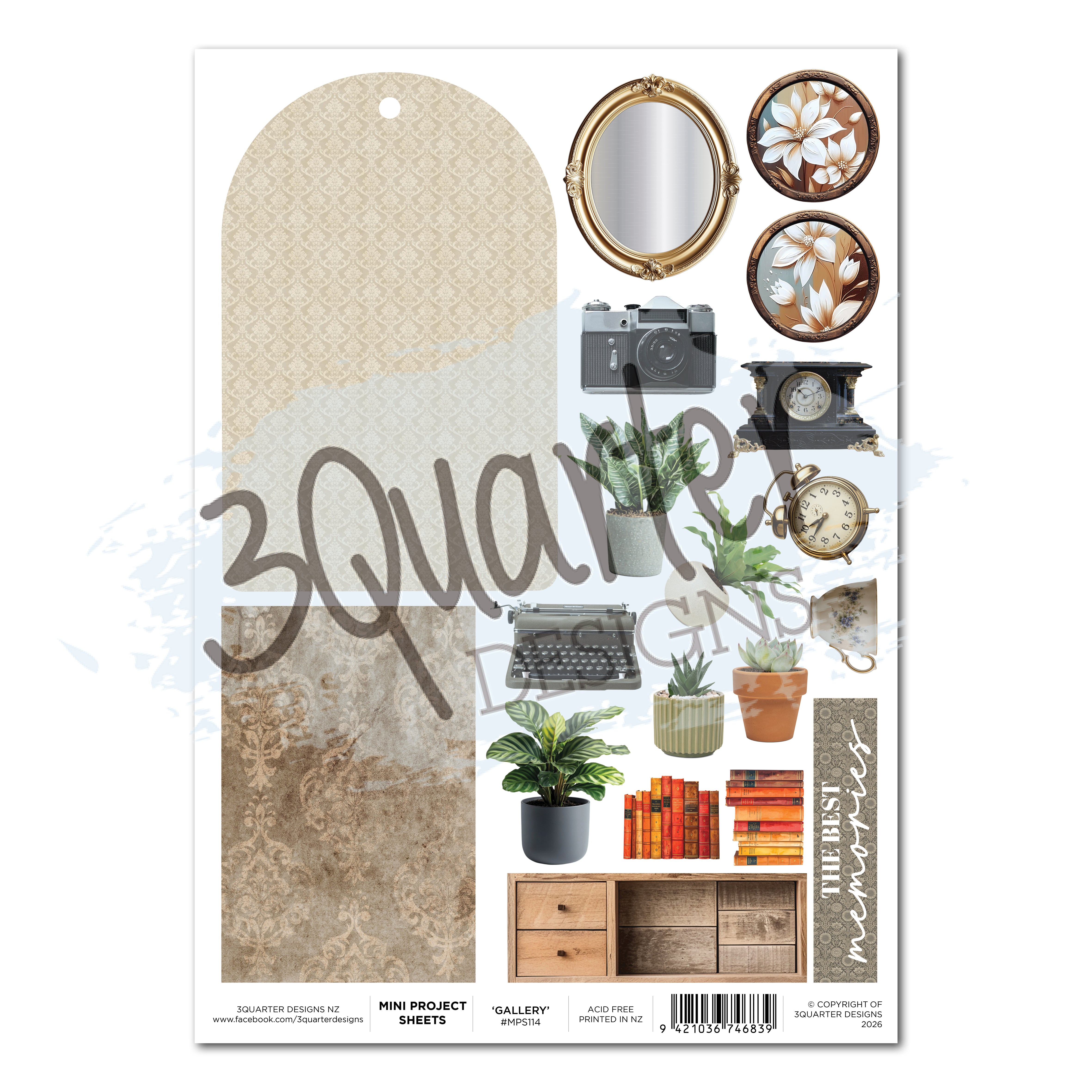 3Quarter Designs Timeless Gallery Mini Project Sheet