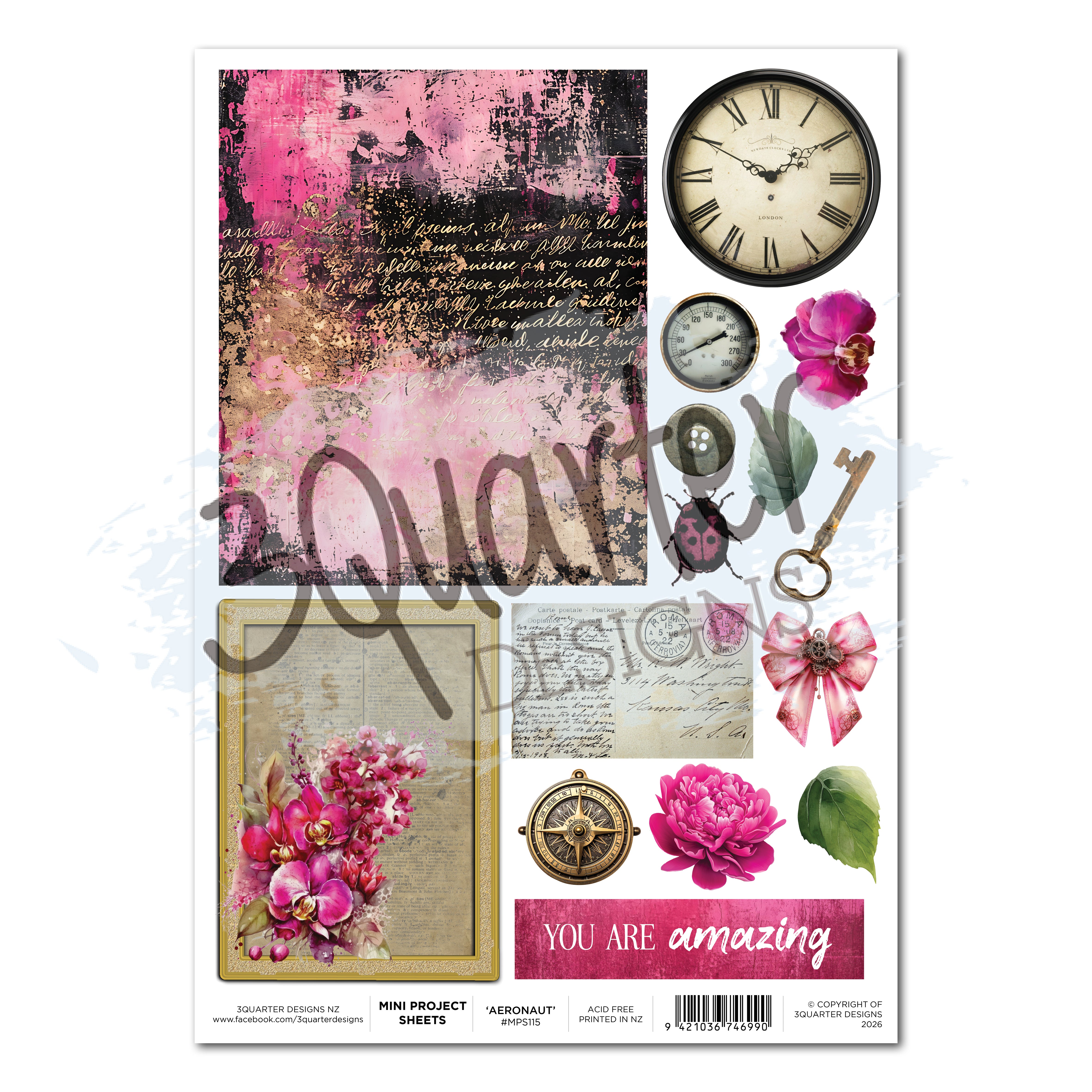 3Quarter Designs Mrs Aeronaut Mini Project Sheet