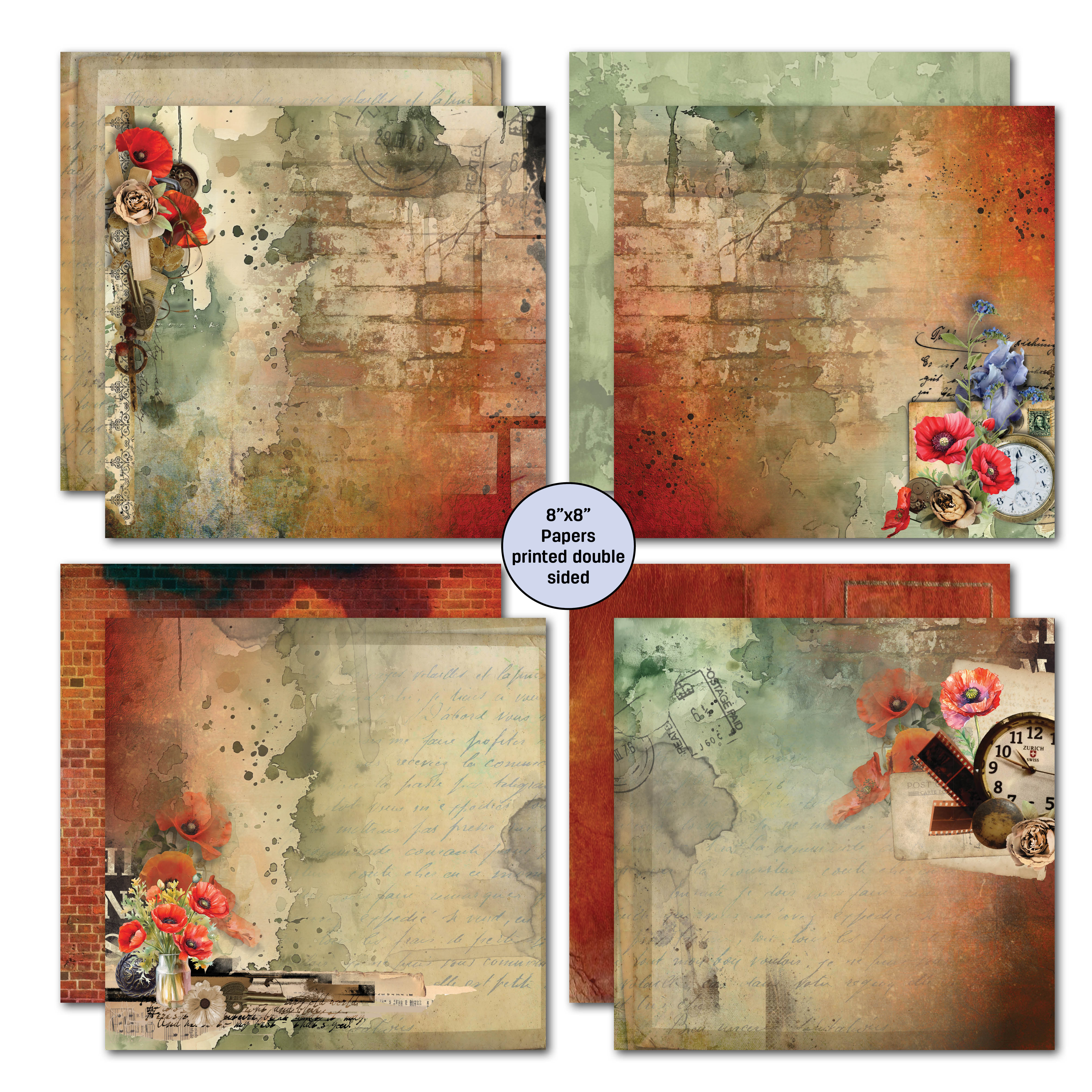 3Quarter Designs Never Forgotten 8x8 Paper Pack