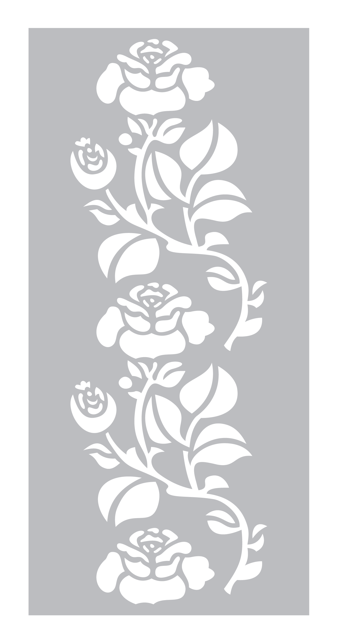 Nature's Garden - Midnight Floral Stencils - Decorative Stencil Pack