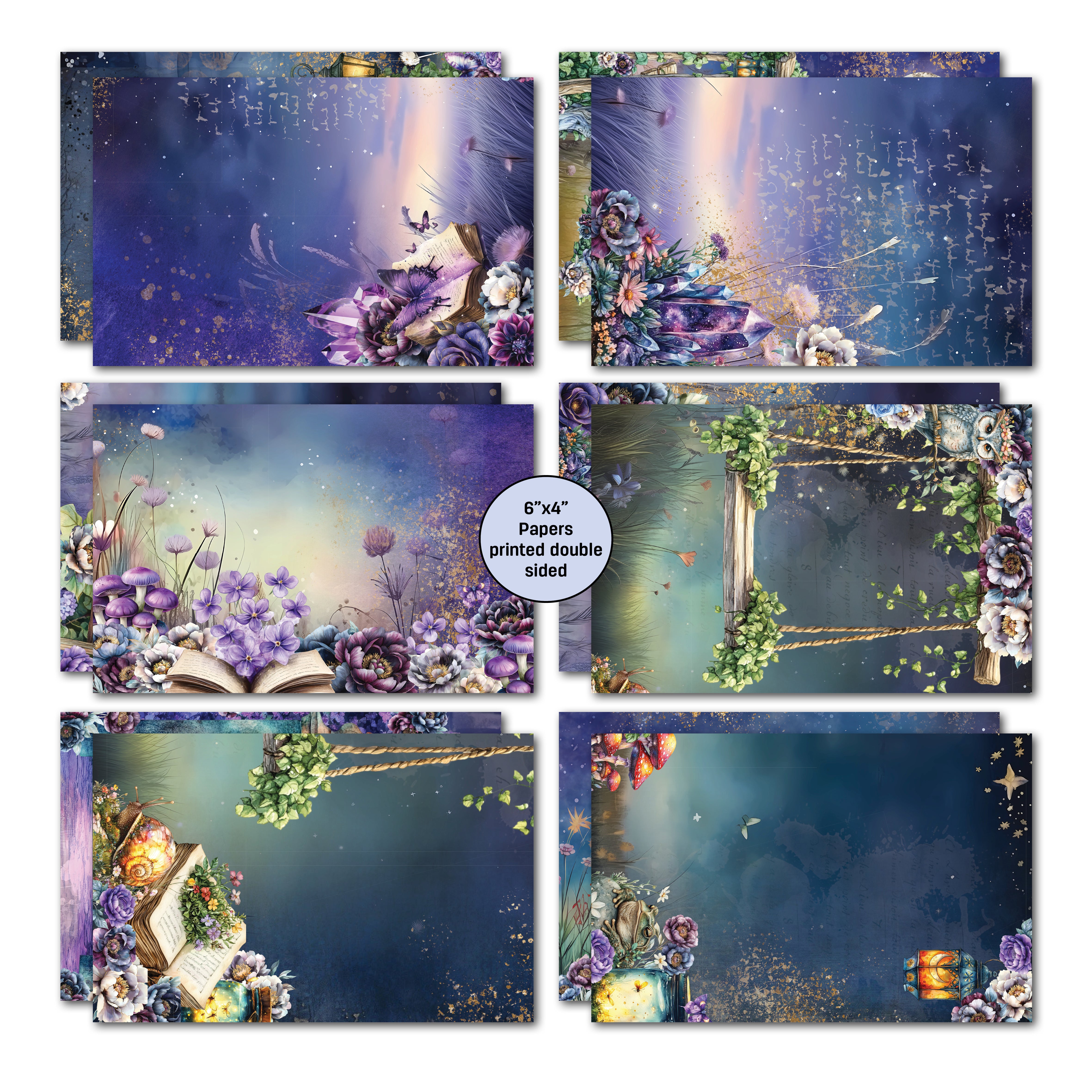 3Quarter Designs Night Garden 6x4 Card Pack