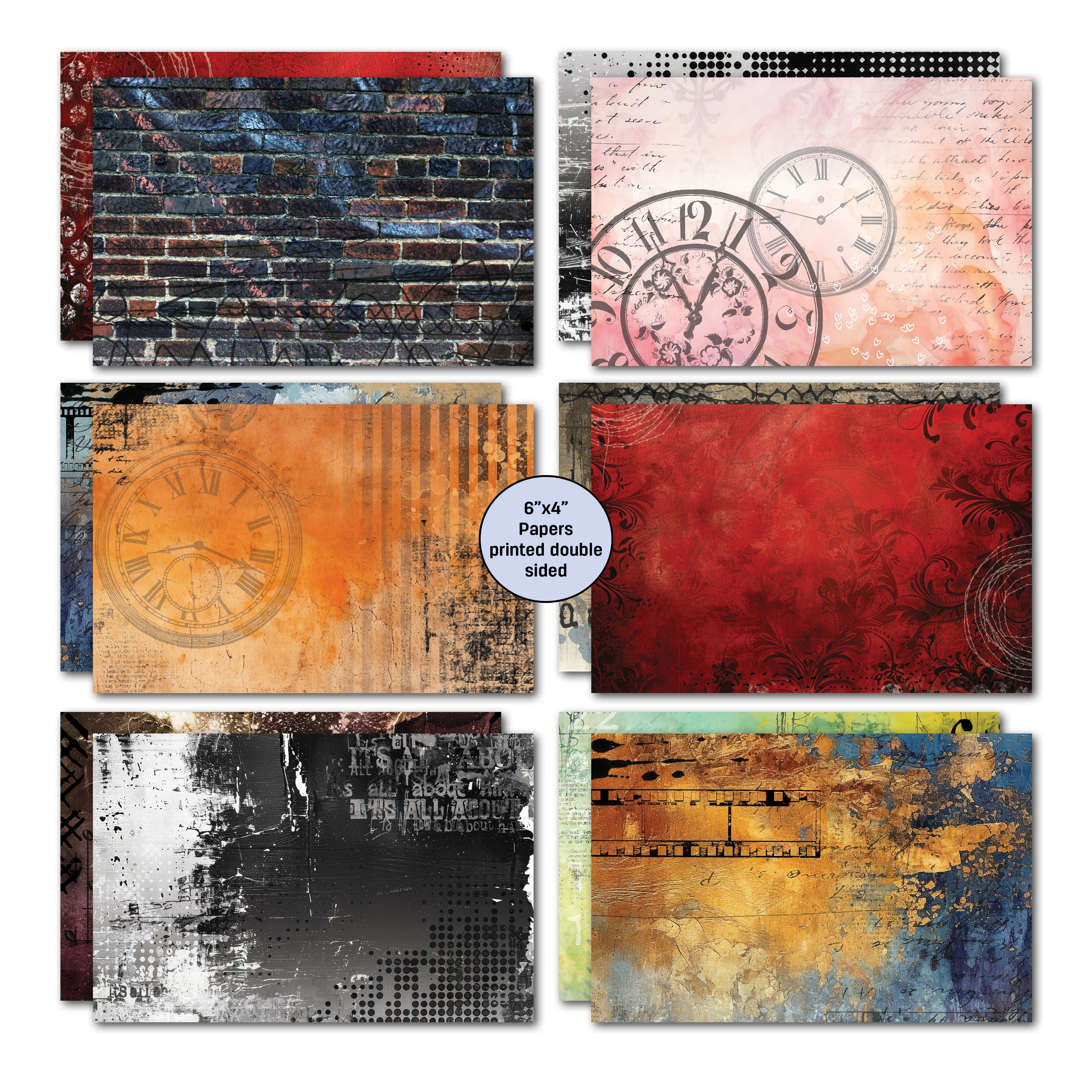 3Quarter Designs Oh Texture 6x4 Card Pack