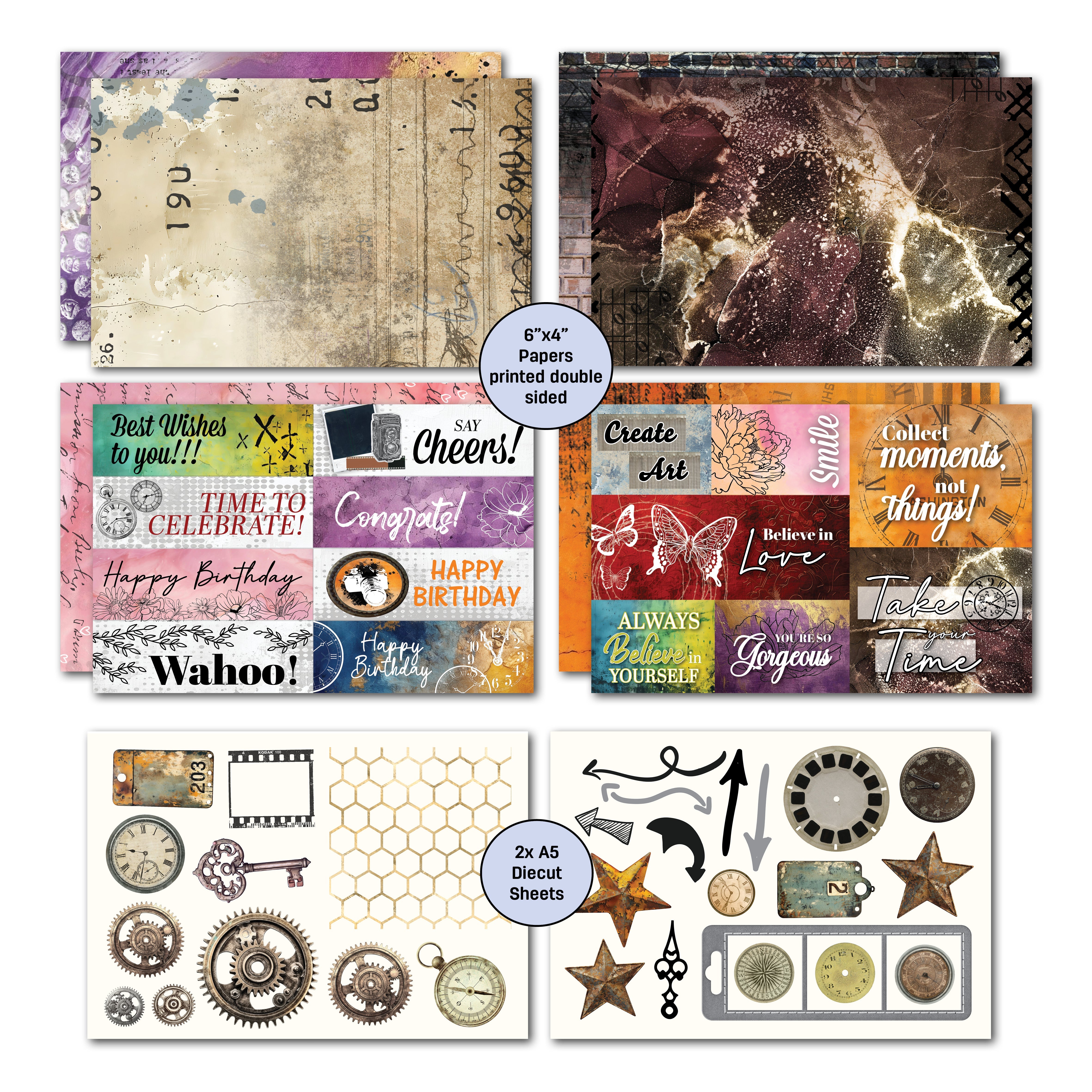 3Quarter Designs Oh Texture 6x4 Card Pack