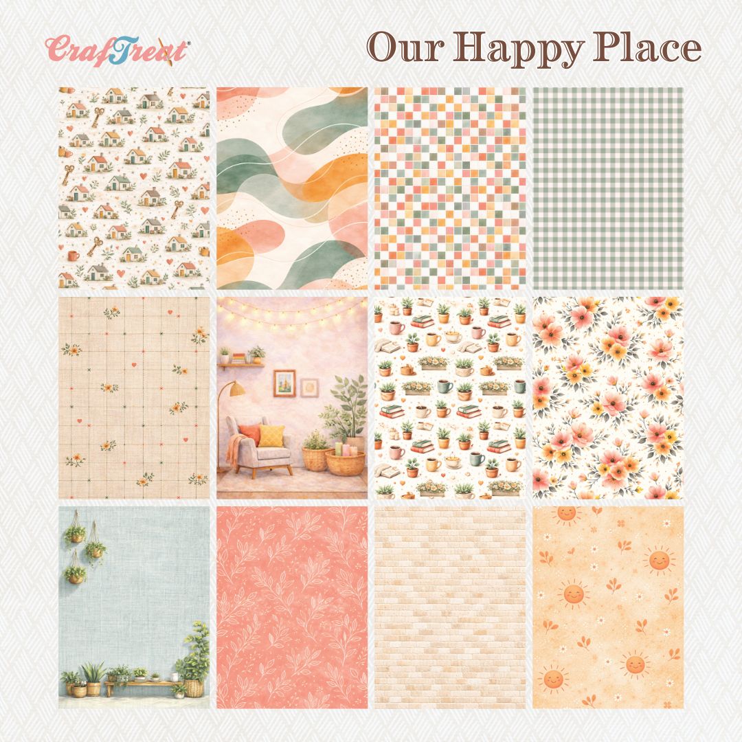 CrafTreat Paper Pad - Our Happy Place 6"x8"   
