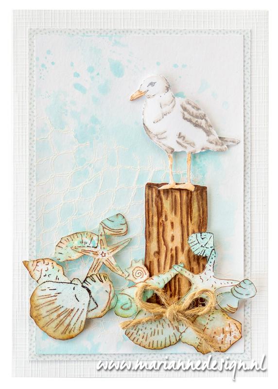 Marianne Design Clear Stamp - Tiny's Art - Seashells